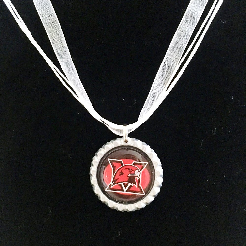 Miami Univ RED HAWKS Handmade Necklace *NEW*